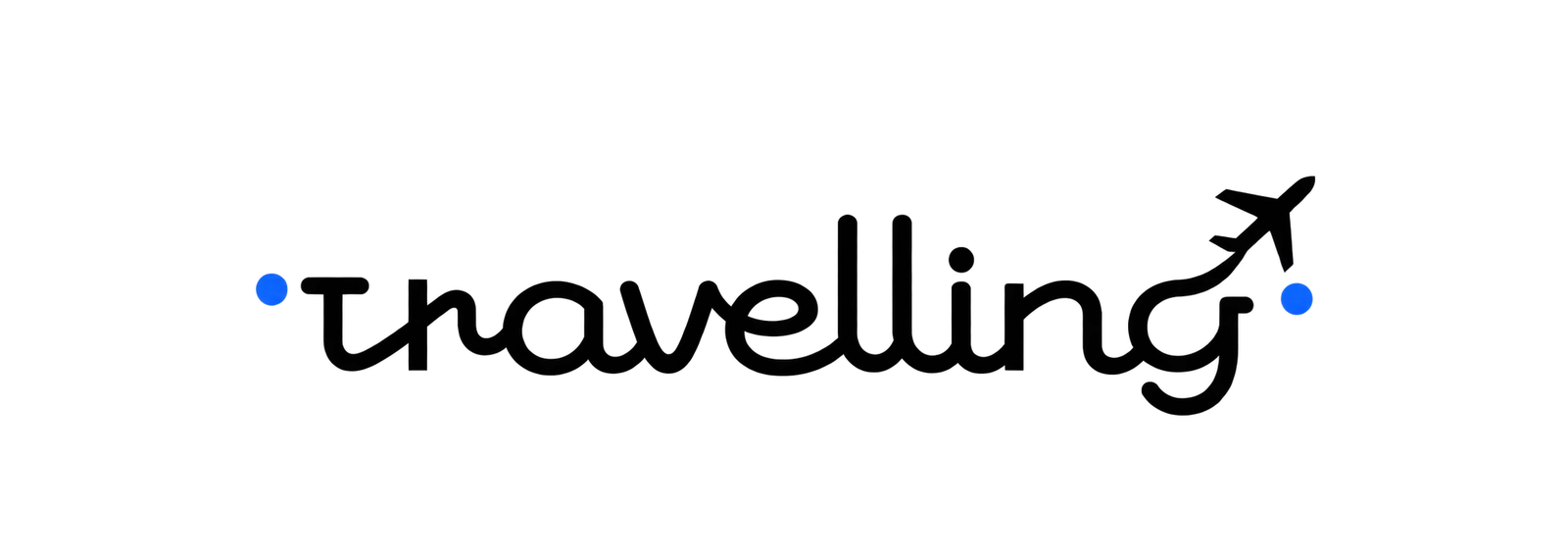 Travelling Airplane Wordmark